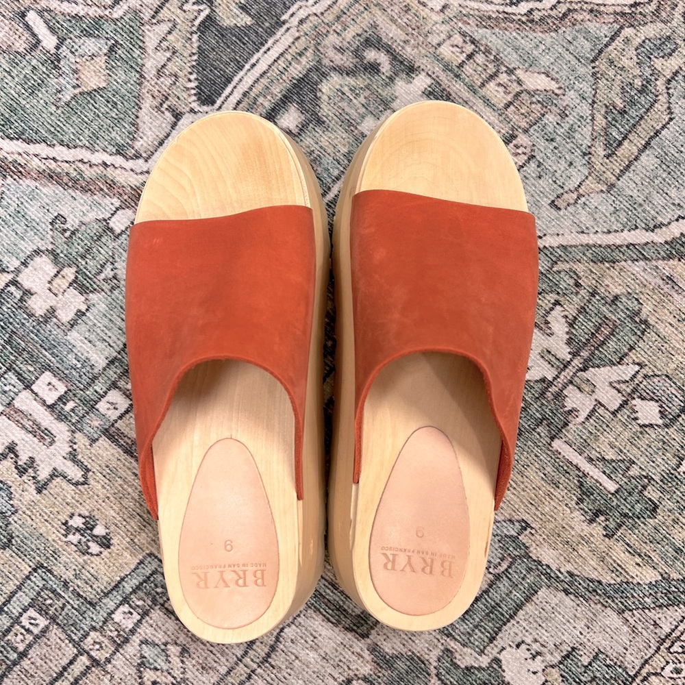 Bryr Clog - Chonk Slide size 9 (39) color paprika nubuck
